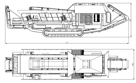 履带式破碎站结构图 履带式破碎站结构图