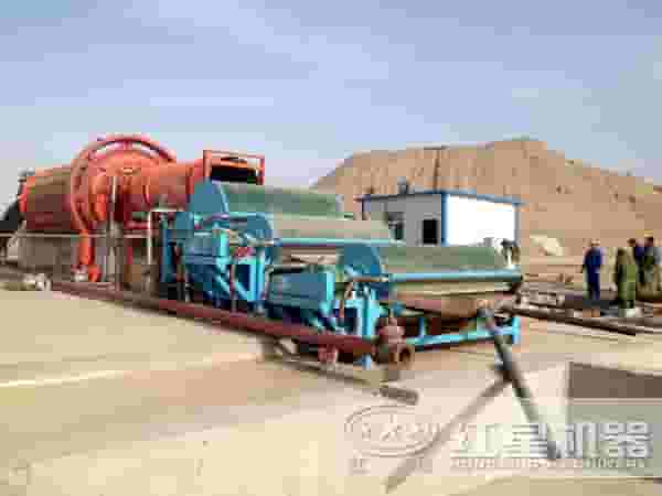 三台磁选机组合作业现场展示